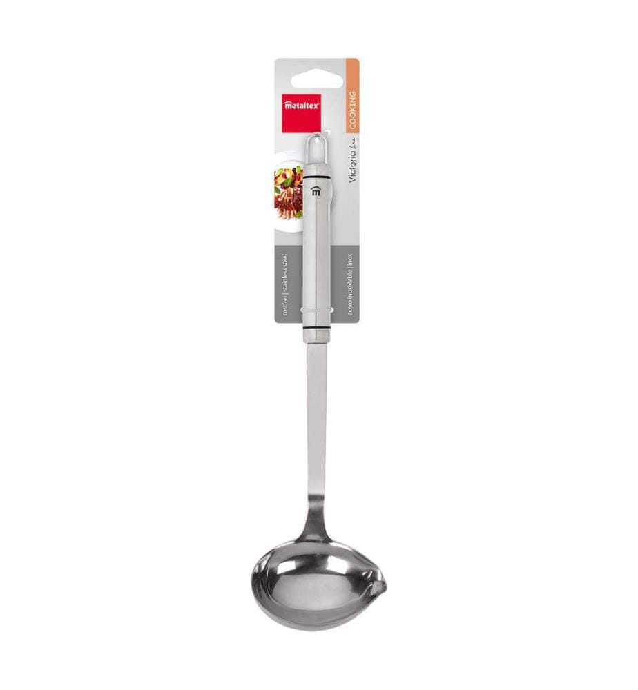 Victoria large sauce spoon - stainless steel