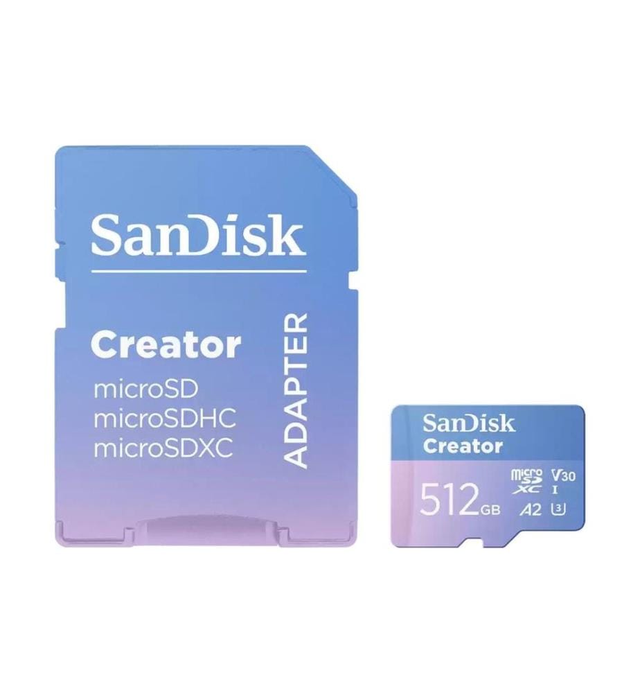 SANDISK - Carte microSDXC Creator UHS-I 512 GB
