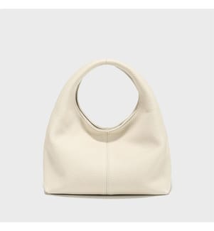 Sac hobo en cuir premium - Ivoire