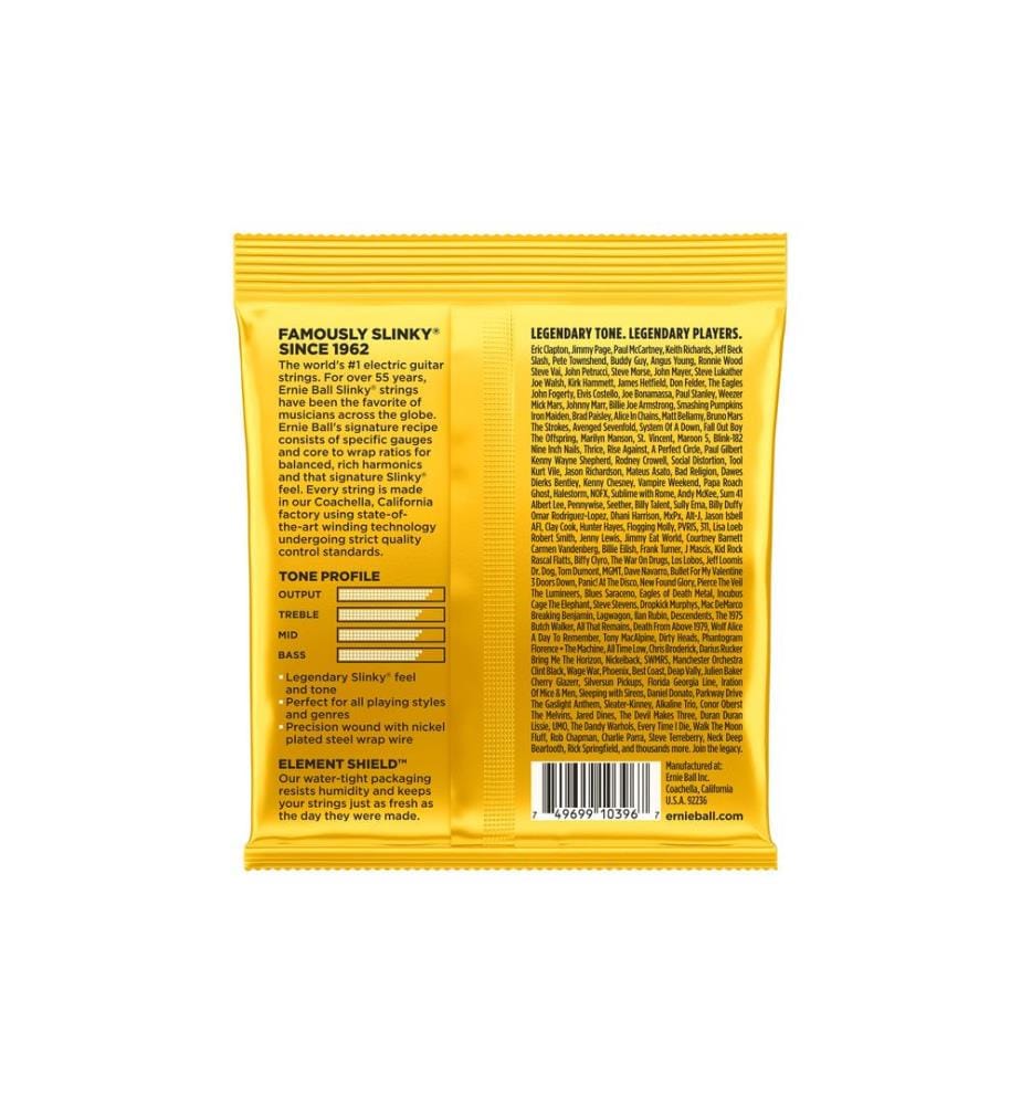 Ernie Ball - Gitarrensaiten 2216 Slinky Nickel – STBB 10 - 54