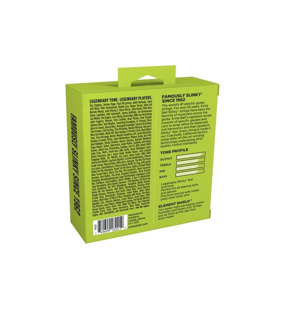 Ernie Ball - Gitarrensaiten 3221 Slinky Nickel 3er Pack – Regular 10 - 46