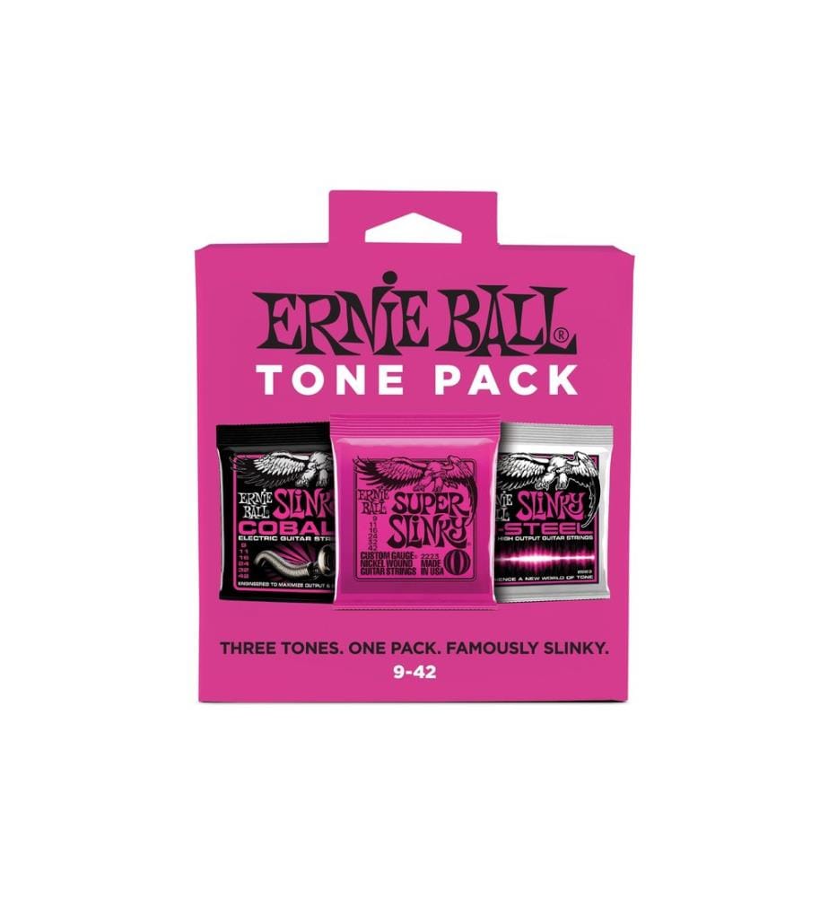 Ernie Ball - Gitarrensaiten 3333 Slinky 3er Tone Pack – Slinky 9 - 42