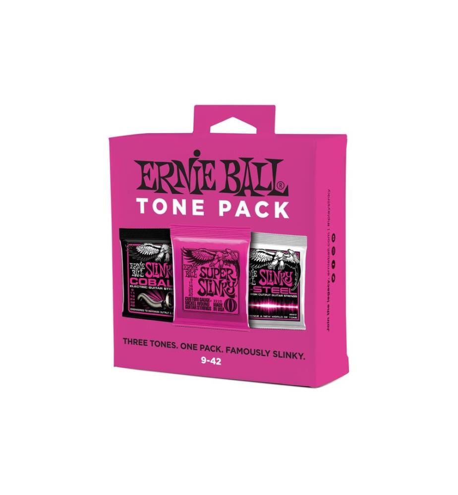 Ernie Ball - Gitarrensaiten 3333 Slinky 3er Tone Pack – Slinky 9 - 42