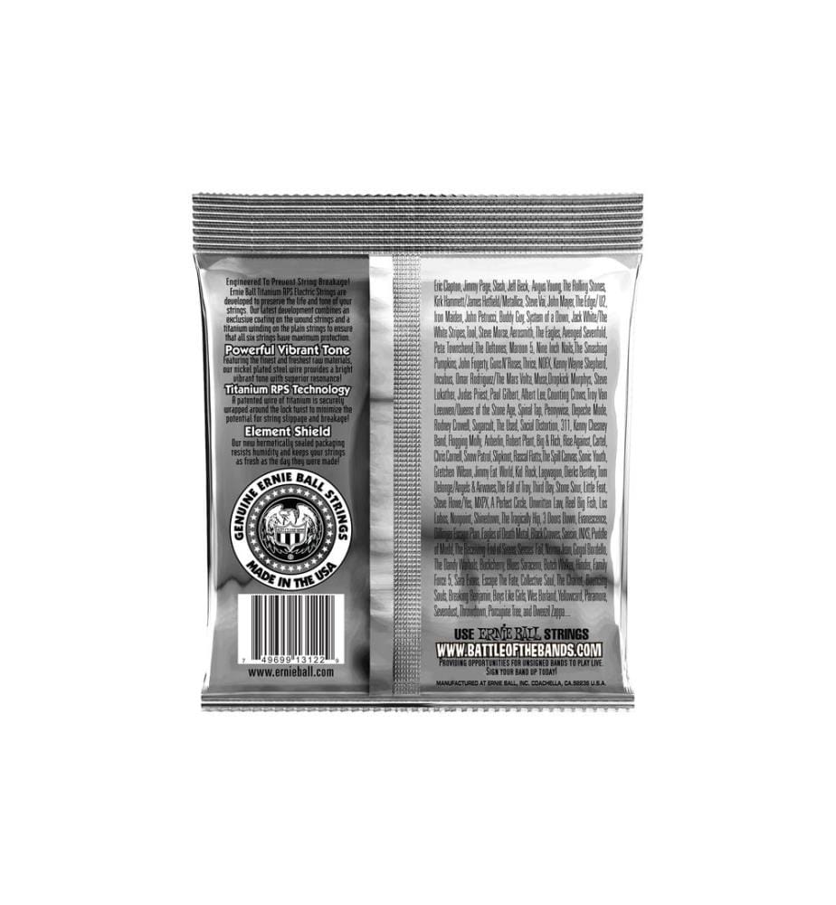 Ernie Ball - Cordes de guitare 3122 Slinky Coated Titanium – Hybrid 09-46
