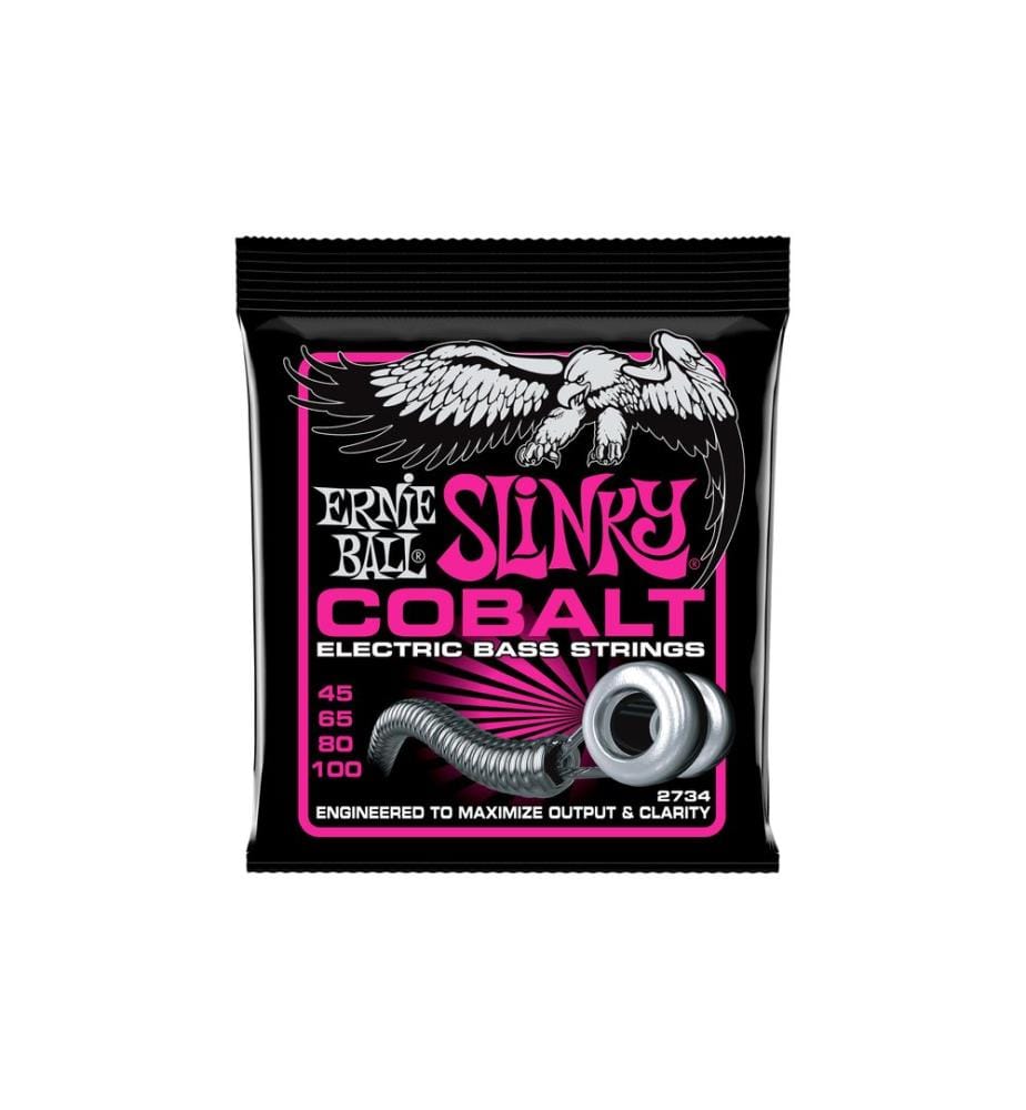 Ernie Ball - Cordes de basse 2734 Slinky Cobalt – Super 45-100