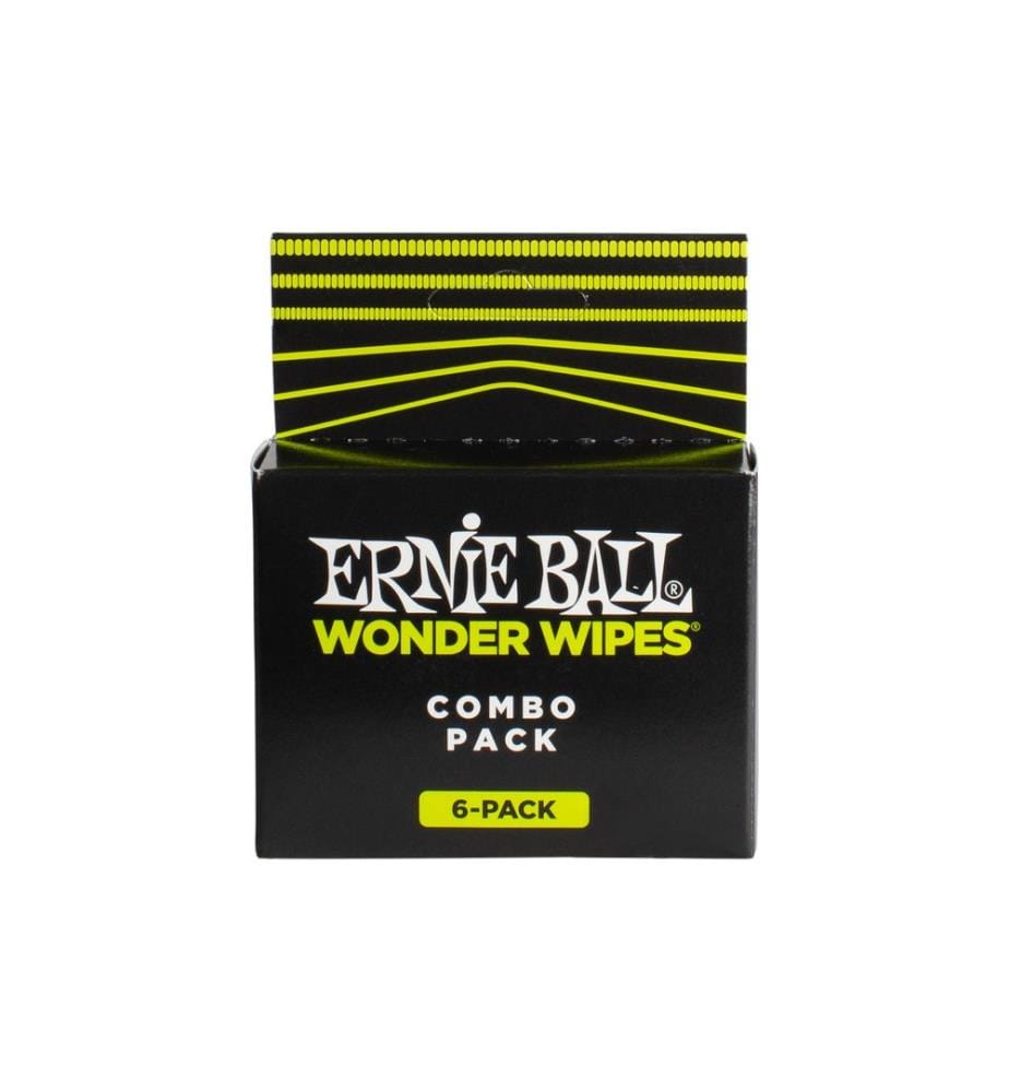 Ernie Ball - Poliertuch 4279 Wonder Wipes Multi-Pack – 6 Stück