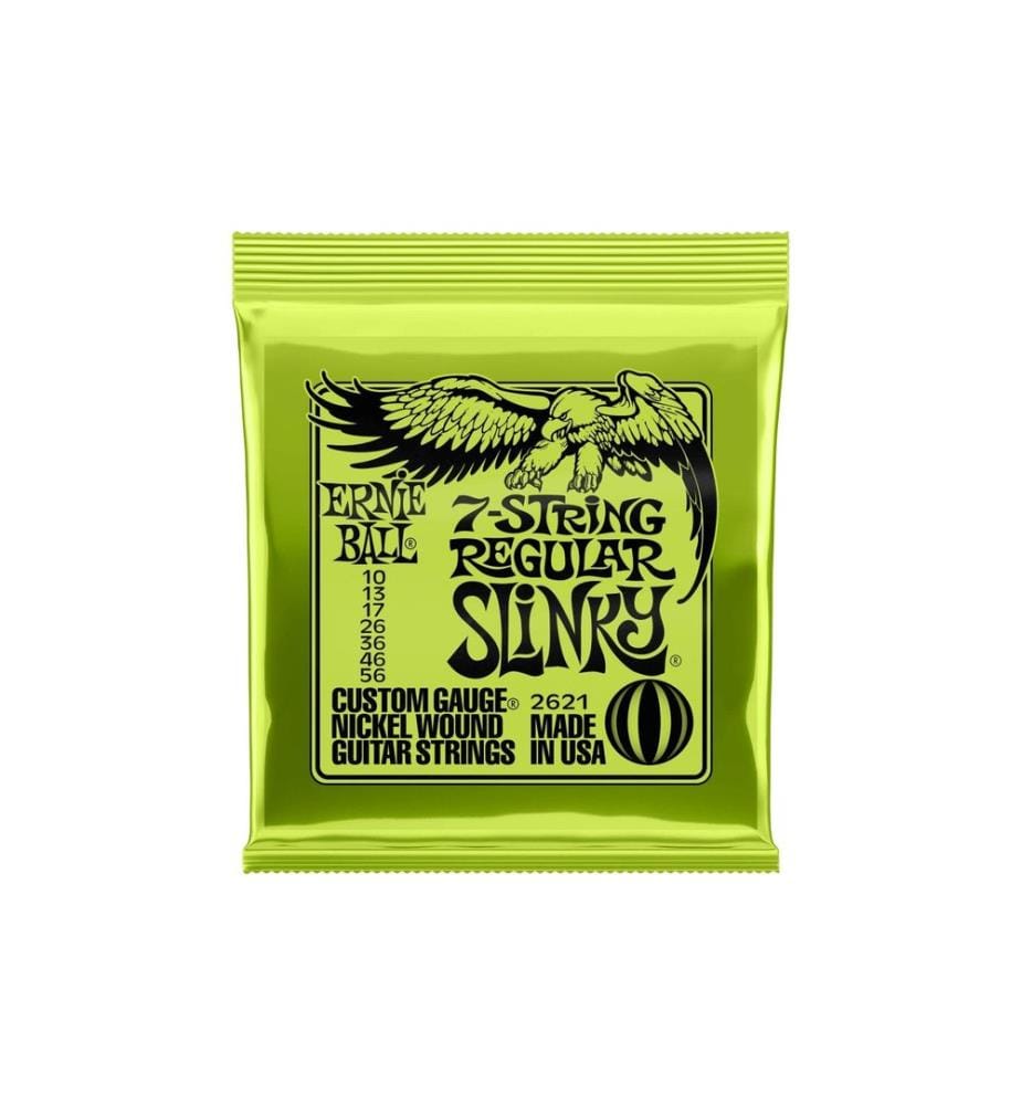 Ernie Ball - Cordes de guitare 2621 7-String Regular Slinky – 10-56