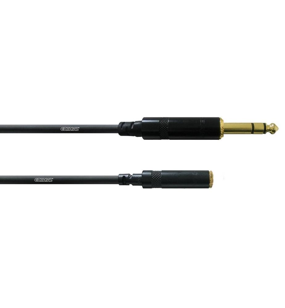 Cordial - Câble audio jack 6.3 mm - jack 3.5 mm 0.15 m