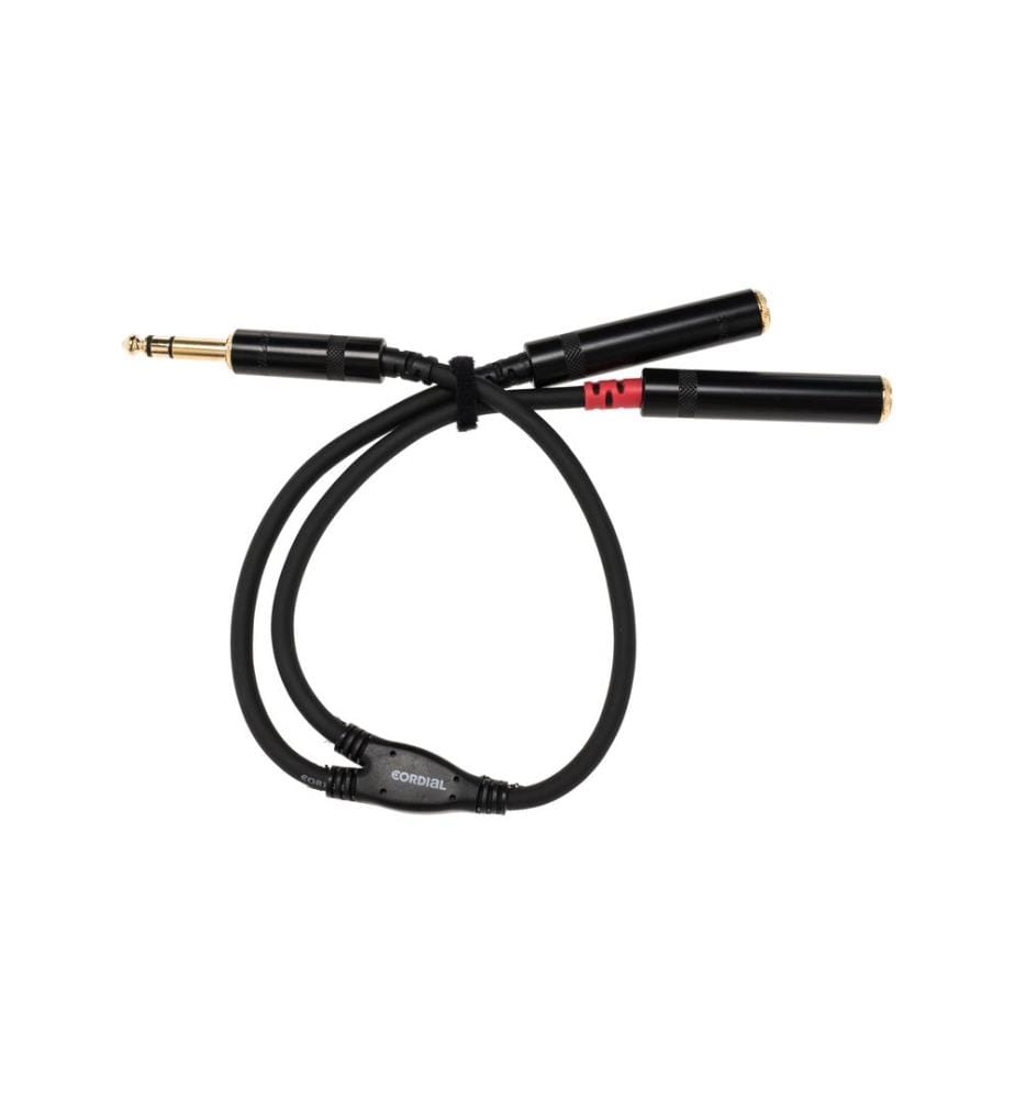 Cordial - Câble audio jack 6.3 mm - jack 6.3 mm 0.3 m