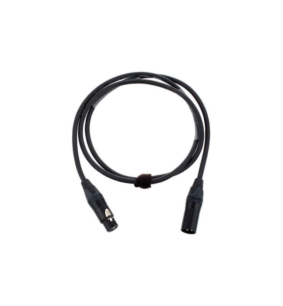 Cordial - XLR-Kabel XLRm-XLRf 1 m, Schwarz