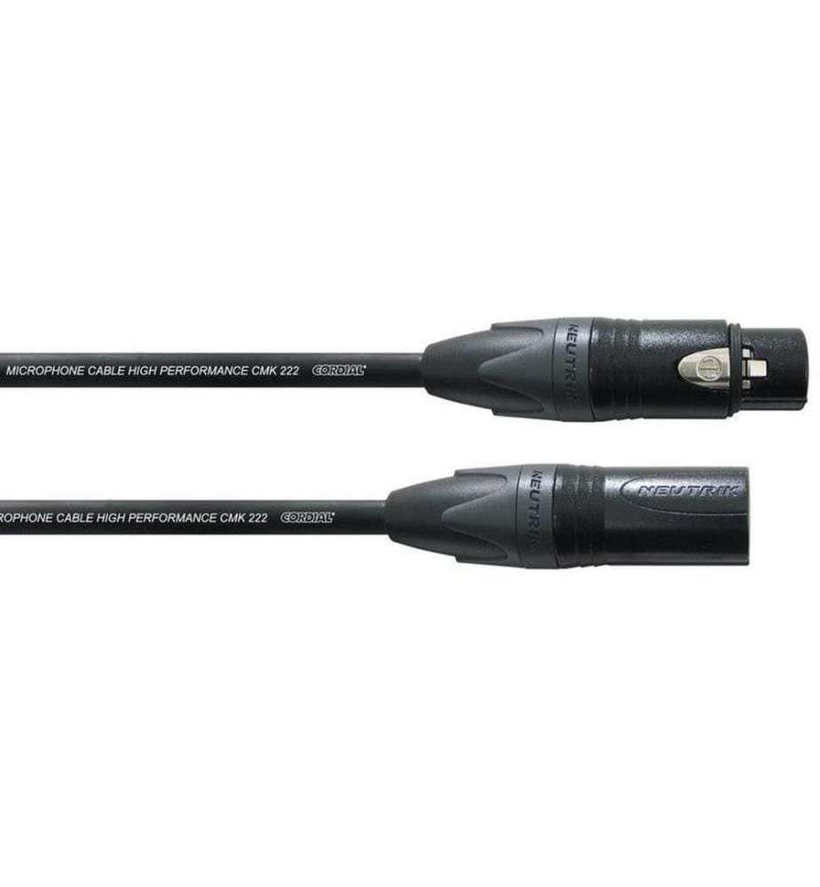Cordial - XLR-Kabel XLRm-XLRf 5 m, Schwarz