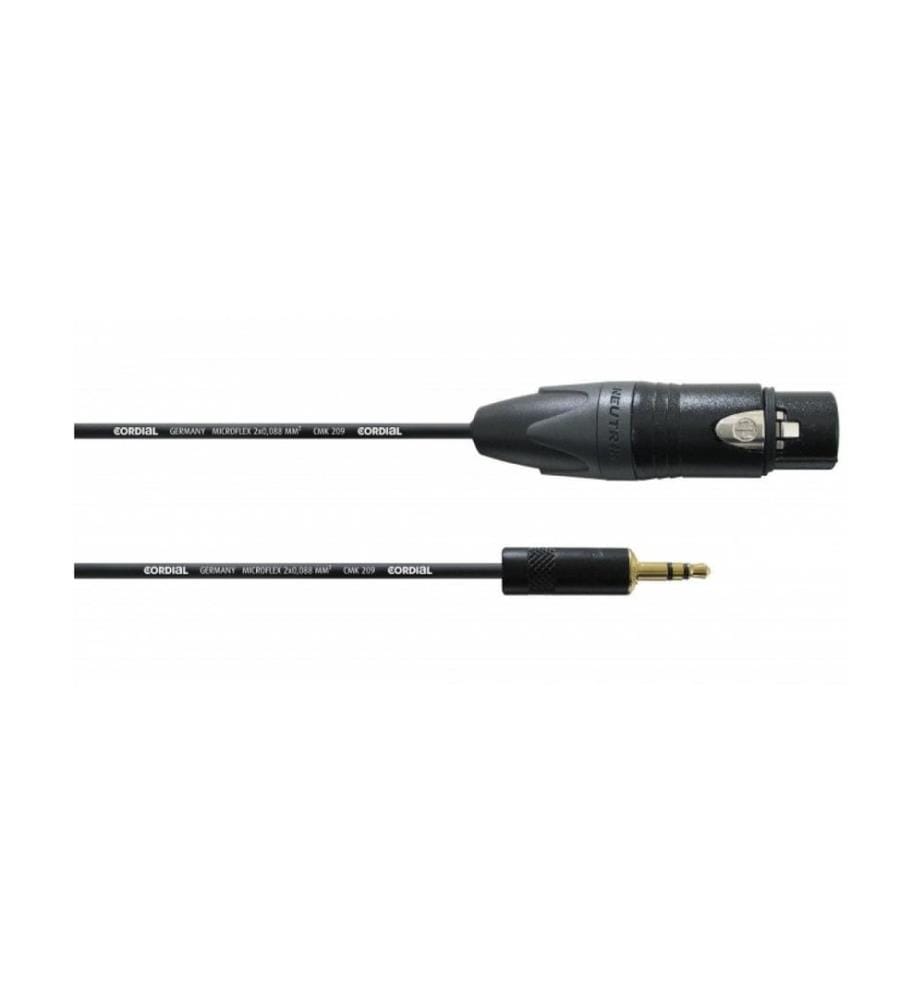 Cordial - Câble audio jack 3.5 mm - XLR 1.5 m