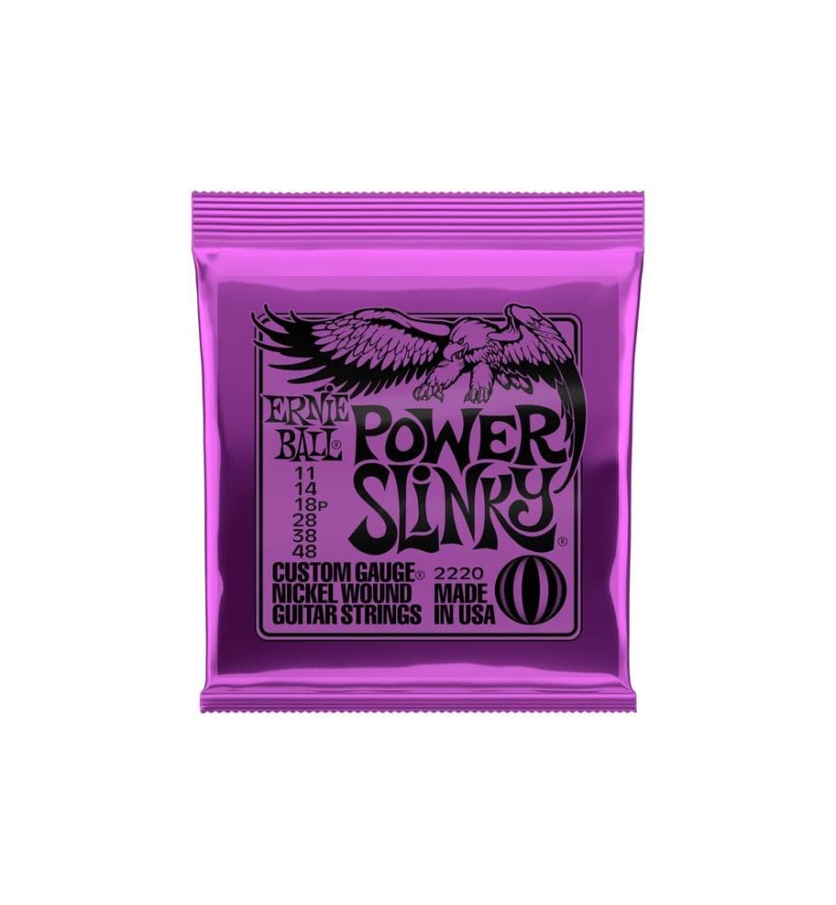 Ernie Ball - Cordes de guitare 2220 Slinky Nickel – Power 11-48