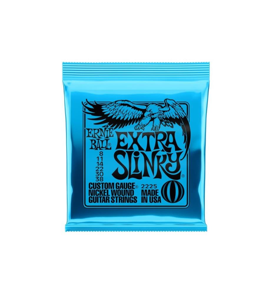 Ernie Ball - Cordes de guitare 2225 Slinky Nickel – Extra 08-38