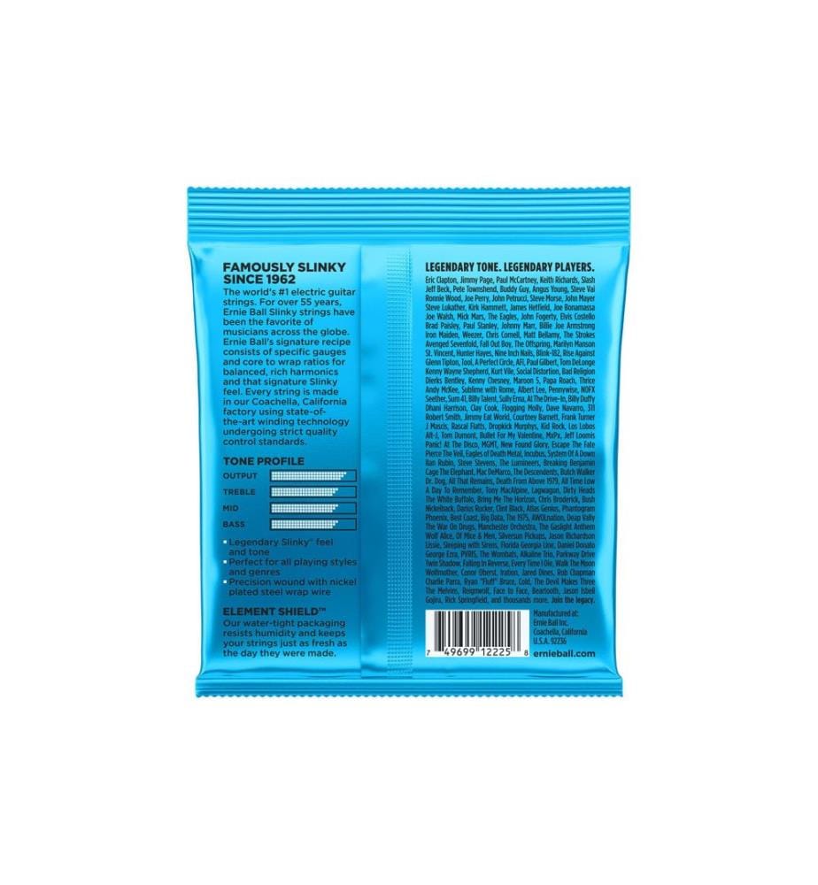 Ernie Ball - Cordes de guitare 2225 Slinky Nickel – Extra 08-38