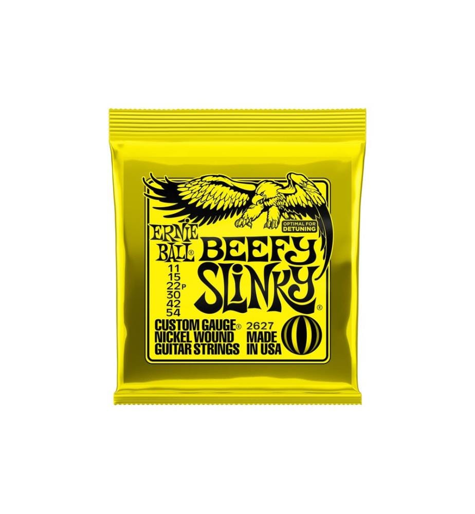 Ernie Ball - Cordes de guitare 2627 Slinky Nickel – Beefy 11-54