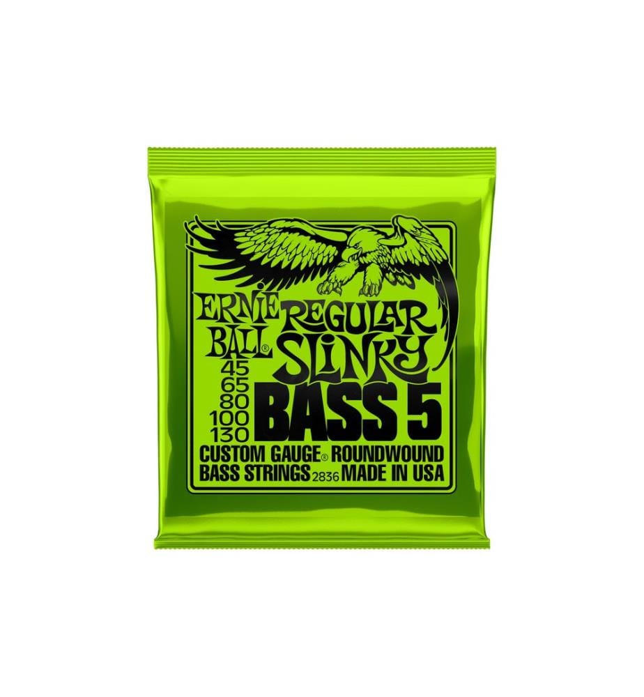 Ernie Ball - Cordes de basse 2836 Slinky Bass 5 – Regular, 45-130