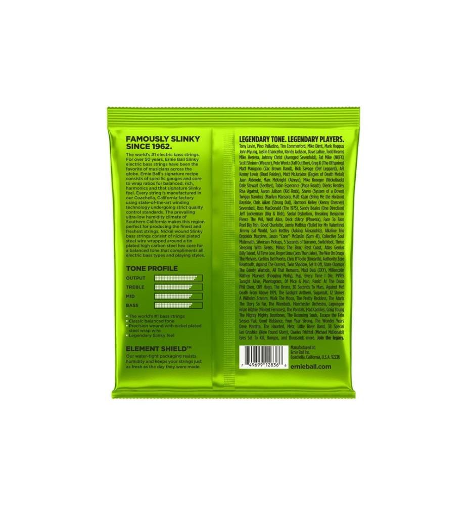 Ernie Ball - Cordes de basse 2836 Slinky Bass 5 – Regular, 45-130
