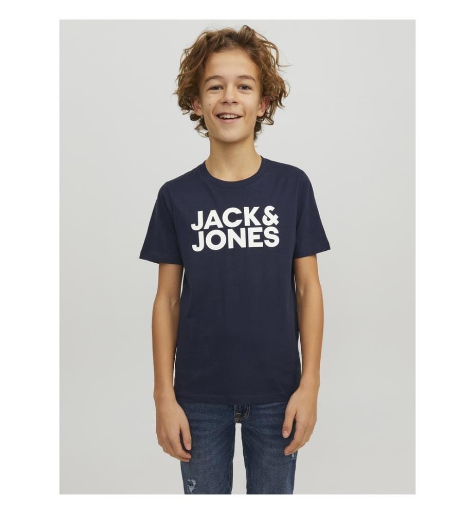 2er-Set T-Shirts - Weiss & Navy Blazer