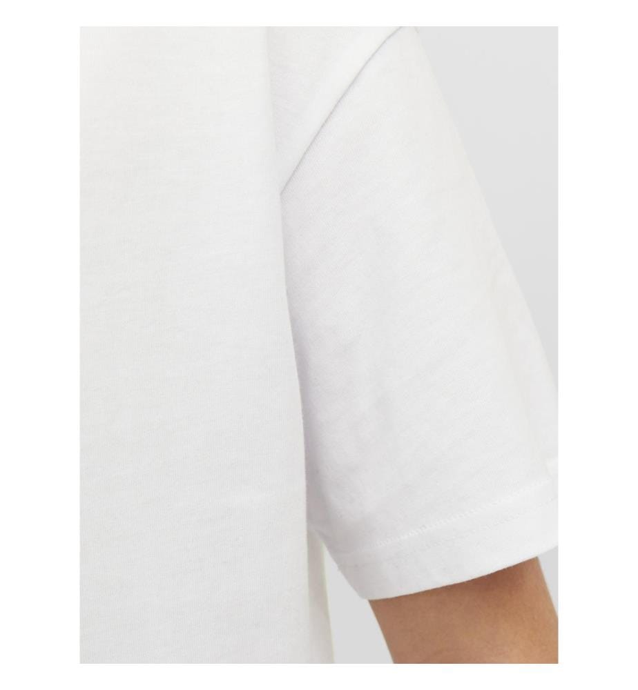 T-Shirt Star Relaxed Fit - White Loose