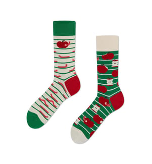 Apple Wiggles Socks - Red and Green