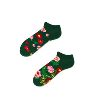 Ankle Socks Flower Power Green Low