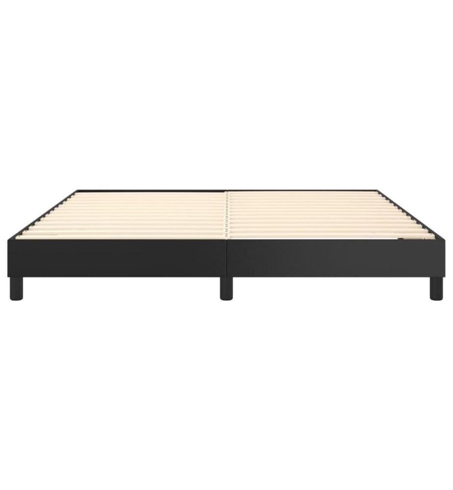 Boxspringbett Schwarz 180x200 cm Kunstleder