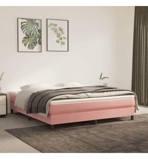 Sommier à ressorts de lit Rose 180x200 cm Velours