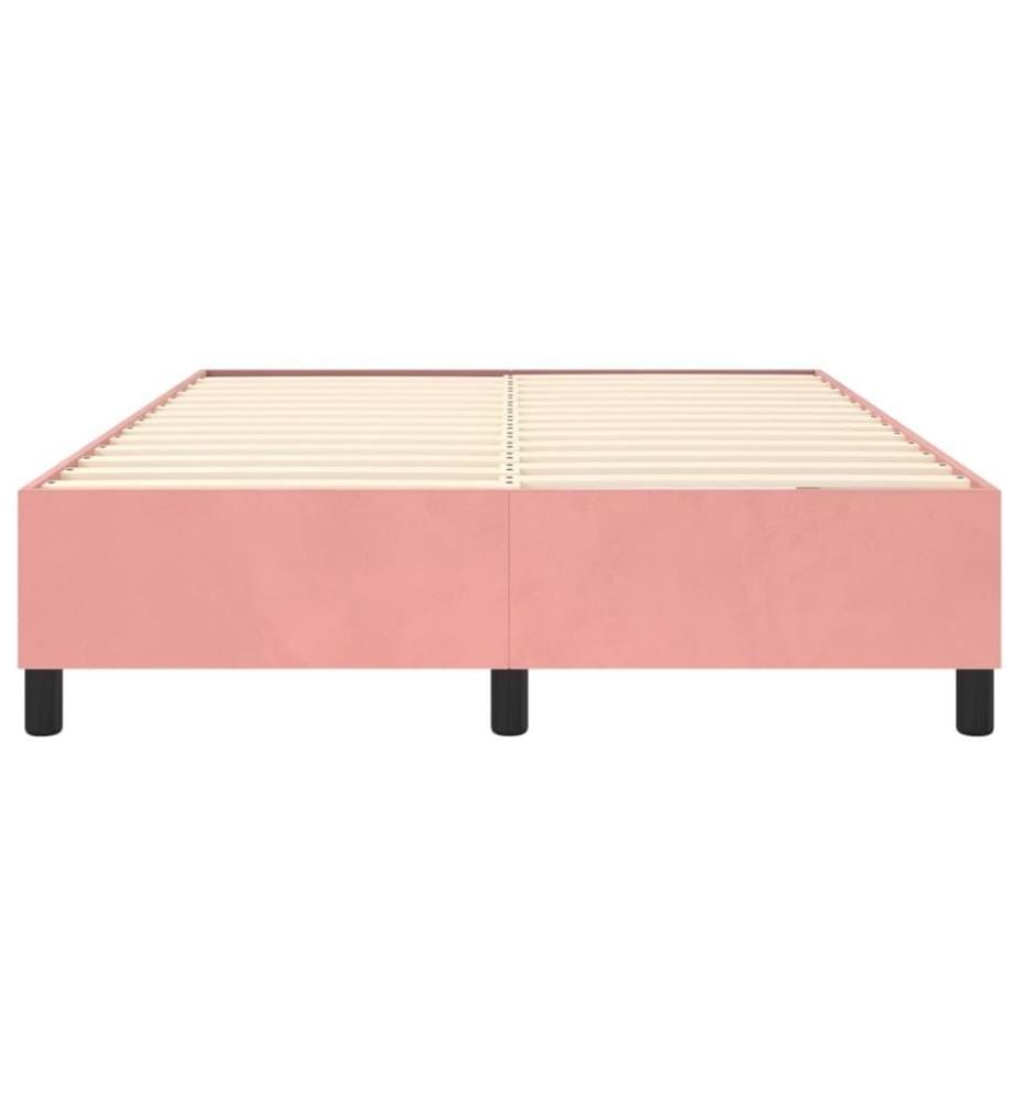 Boxspringbett Rosa 140x200 cm Samt