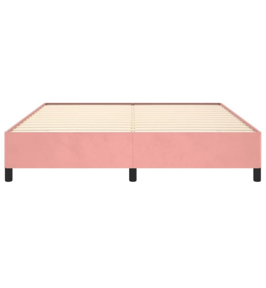 Cadre de lit Rose 160x200 cm Velours
