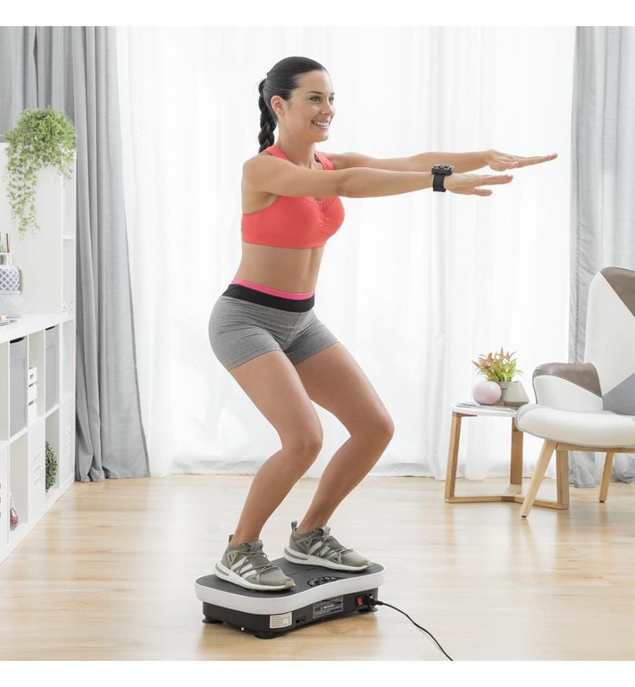 Vybeform Vibrations-Trainingsplattform mit Zubehör und Übungsanleitung