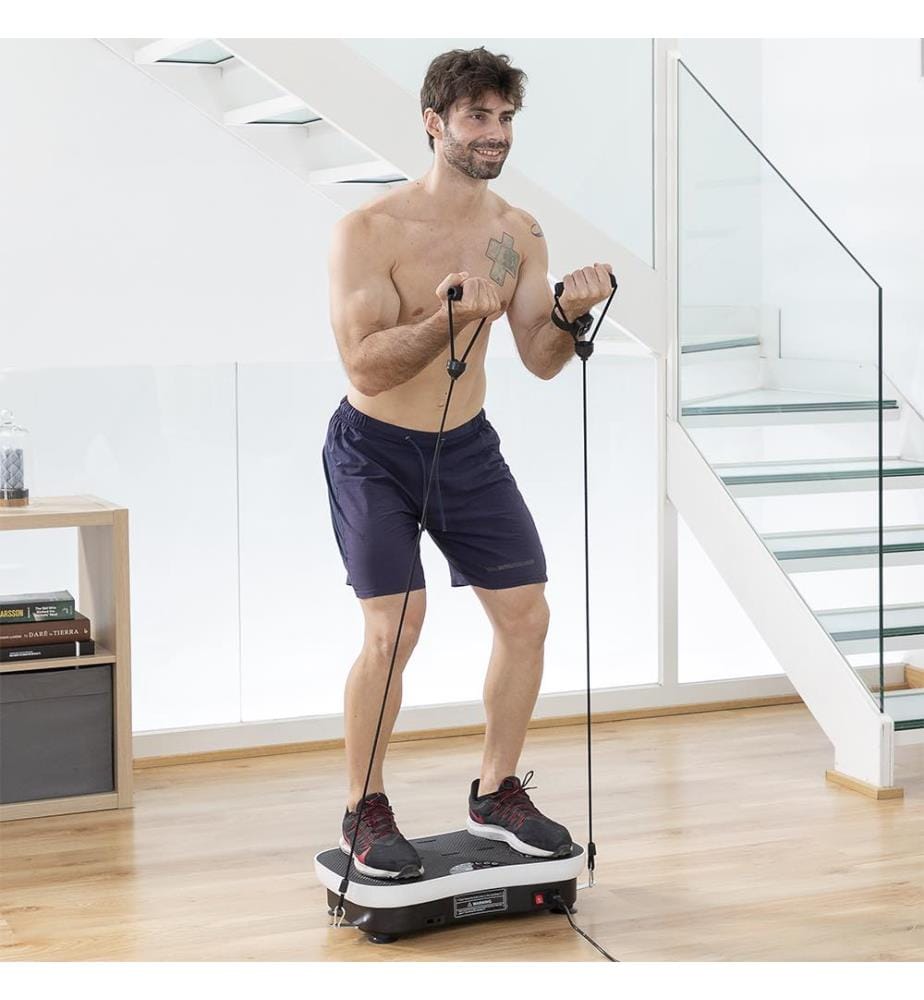 Vybeform Vibrations-Trainingsplattform mit Zubehör und Übungsanleitung