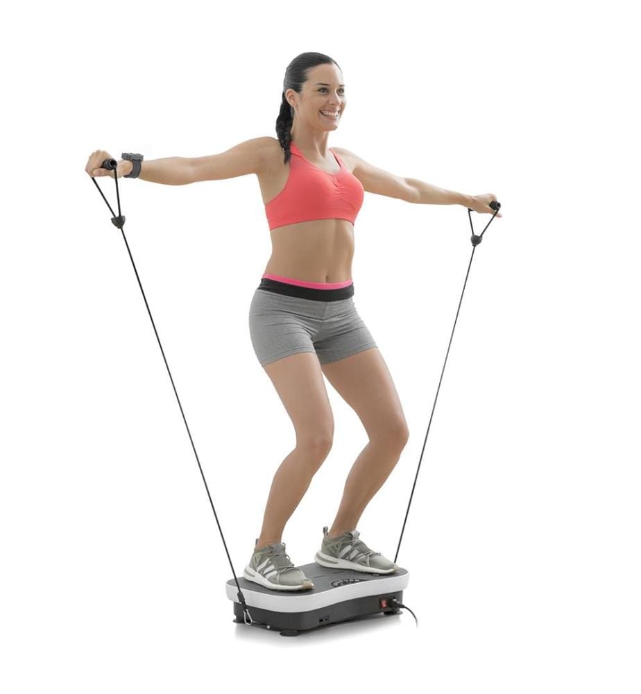 Vybeform Vibrations-Trainingsplattform mit Zubehör und Übungsanleitung