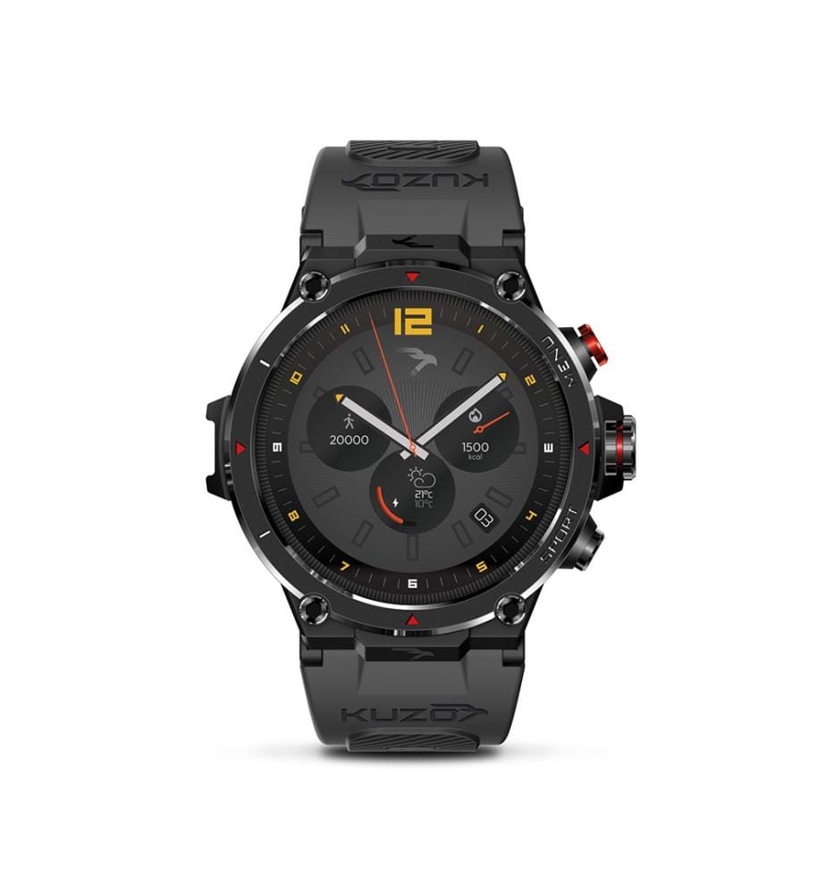 Kuzo II FS-2 Sport-Smartwatch mit GPS - Schwarz