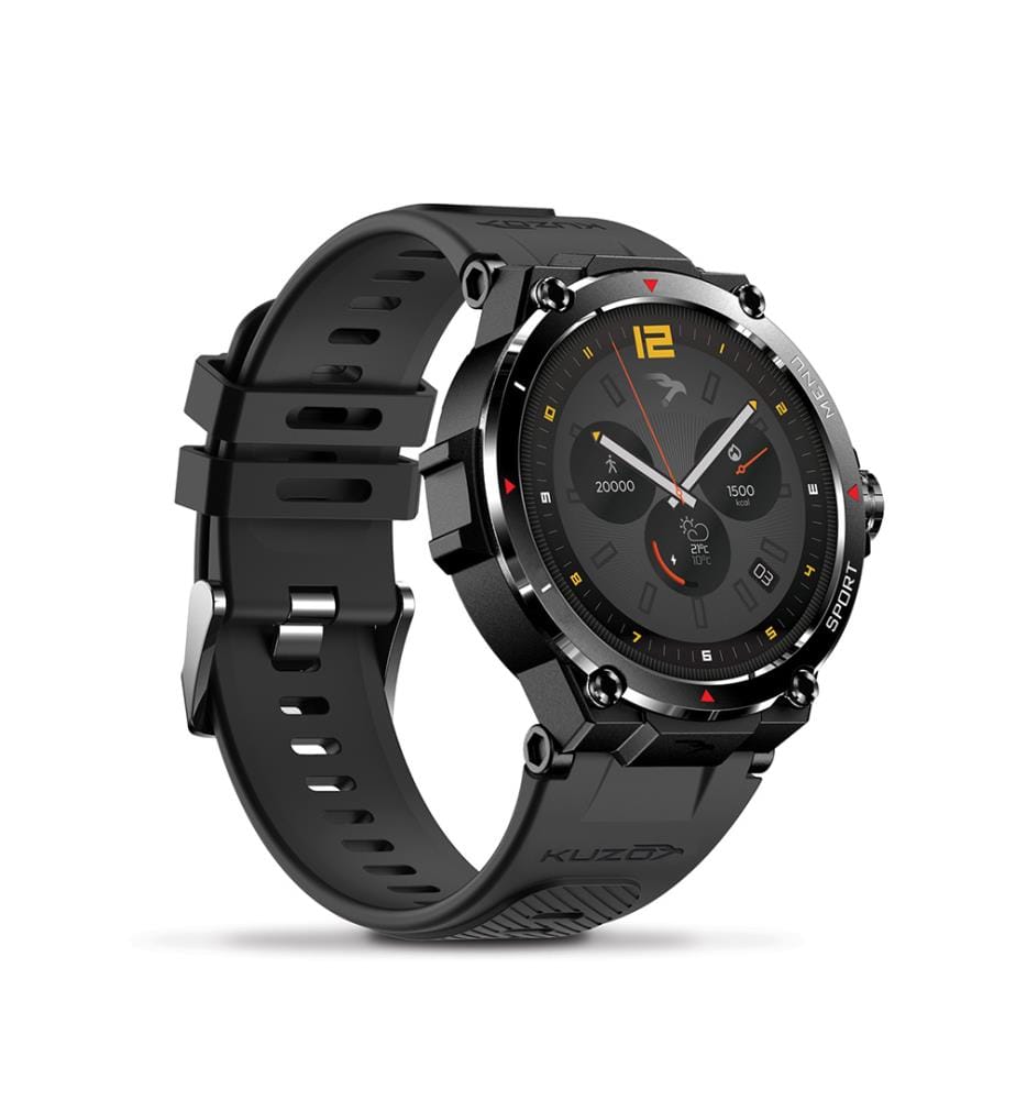 Kuzo II FS-2 Sport-Smartwatch mit GPS - Schwarz