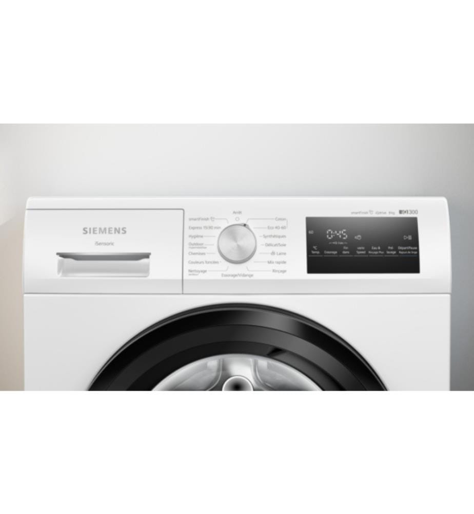 Waschmaschine SIEMENS - Modell: WM14N248DE - Anzeige in Französisch