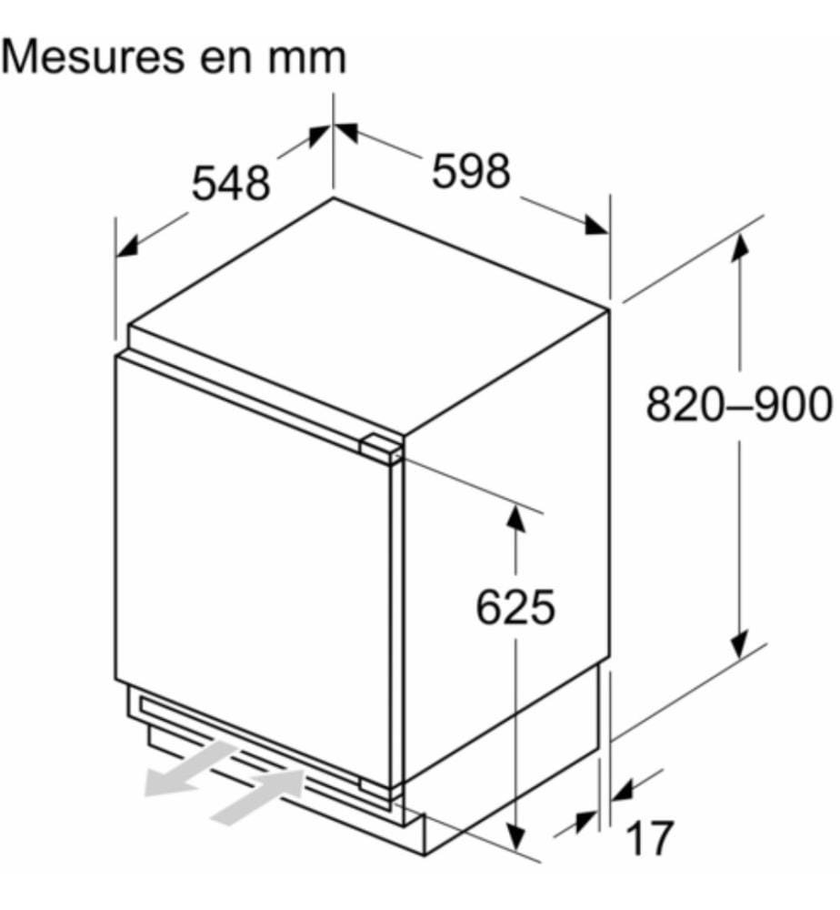 Congélateur armoire SIEMENS - Modèle : GU21NADE0