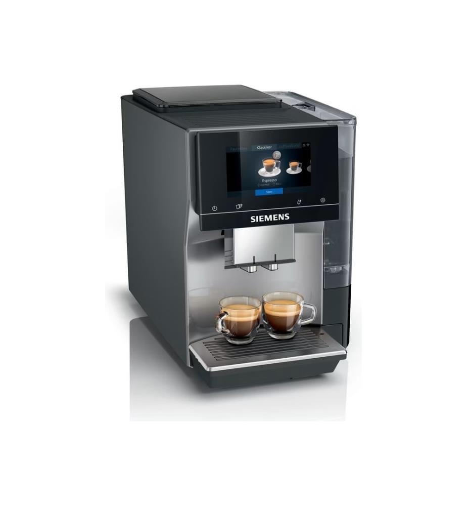 Kaffeevollautomat EQ700 Classic Brume Matinale – Schwarz und Silber