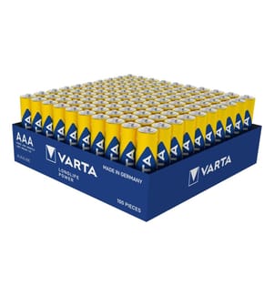 Longlife Power AAA Alkaline-Batterien Tablett mit 100 Stück