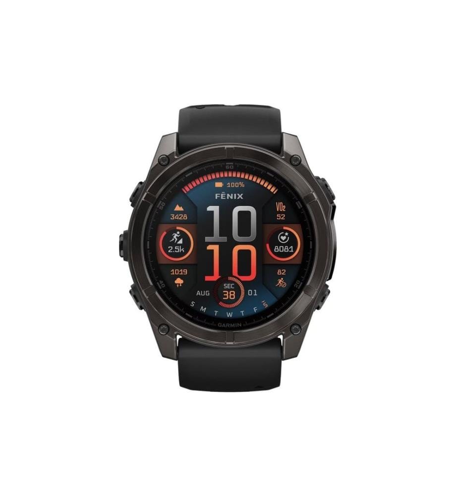 GARMIN - Sportuhr Fenix 8 AMOLED Sapphire, 51 mm Dunkelgrau