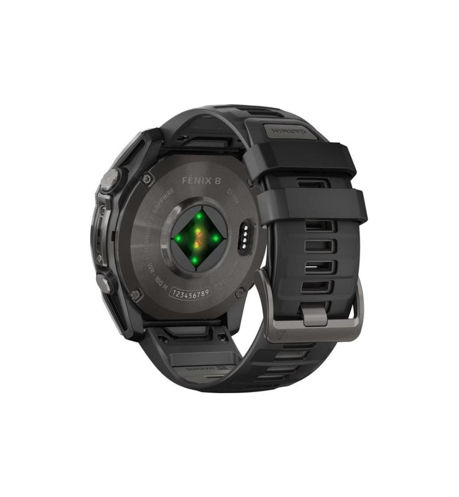 GARMIN - Sportuhr Fenix 8 AMOLED Sapphire, 51 mm Dunkelgrau