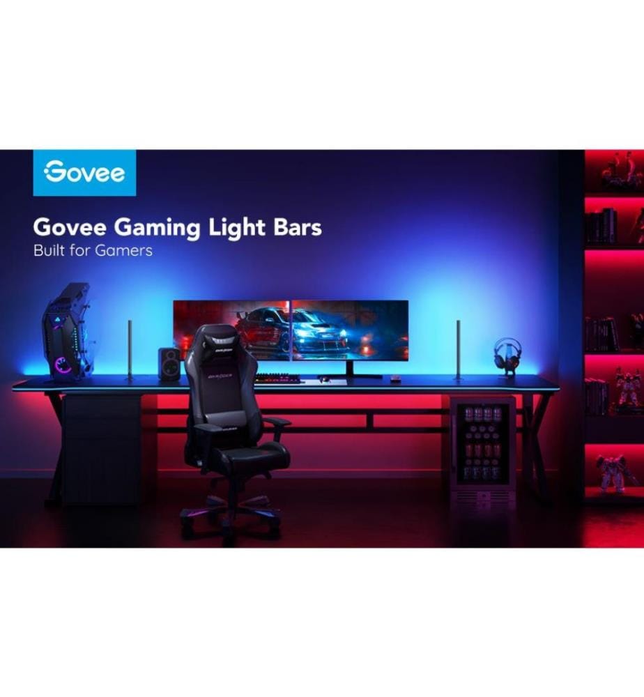 GOVEE - Gaming Lichtbalken mit Smart Controller, RGBIC, Wi-Fi + BT