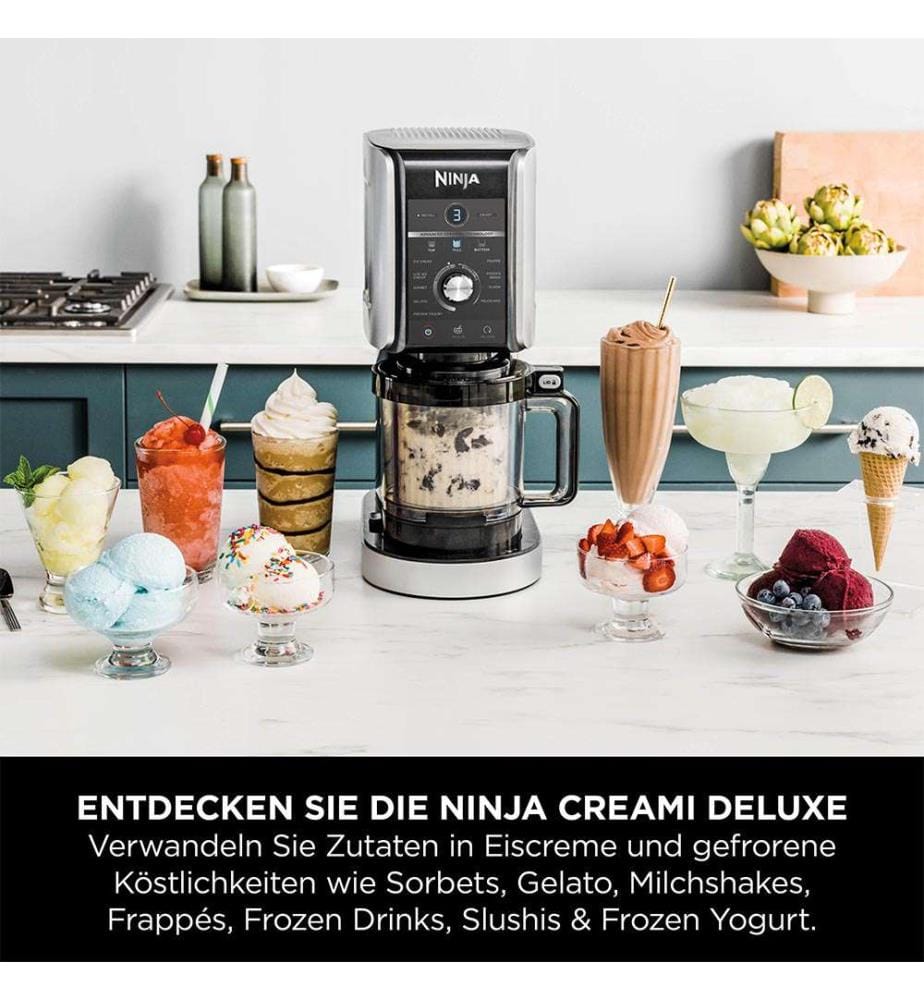 Creami Deluxe Ice Maker - Nero e argento