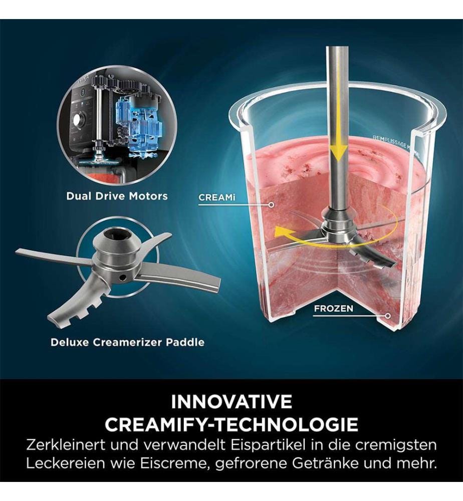 Creami Deluxe Ice Maker - Nero e argento