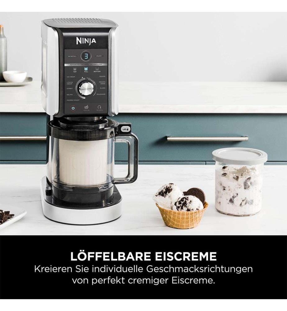 Creami Deluxe Ice Maker - Nero e argento