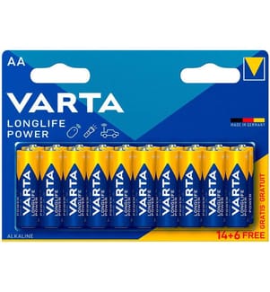 Wiederaufladbare AA-Akkus „Longlife Power“ 1,5 V – 20 Stück