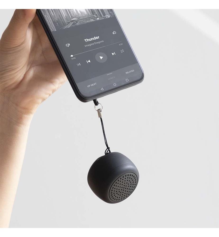 Mini-enceinte portable sans fil rechargeable - Noir