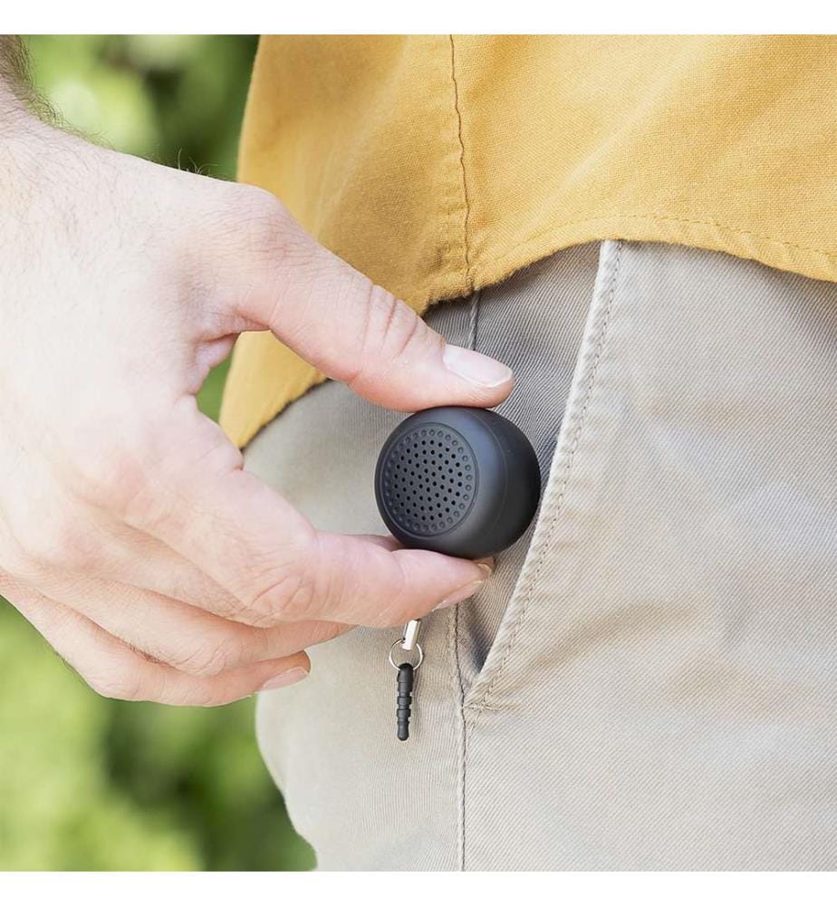 Mini-enceinte portable sans fil rechargeable - Noir