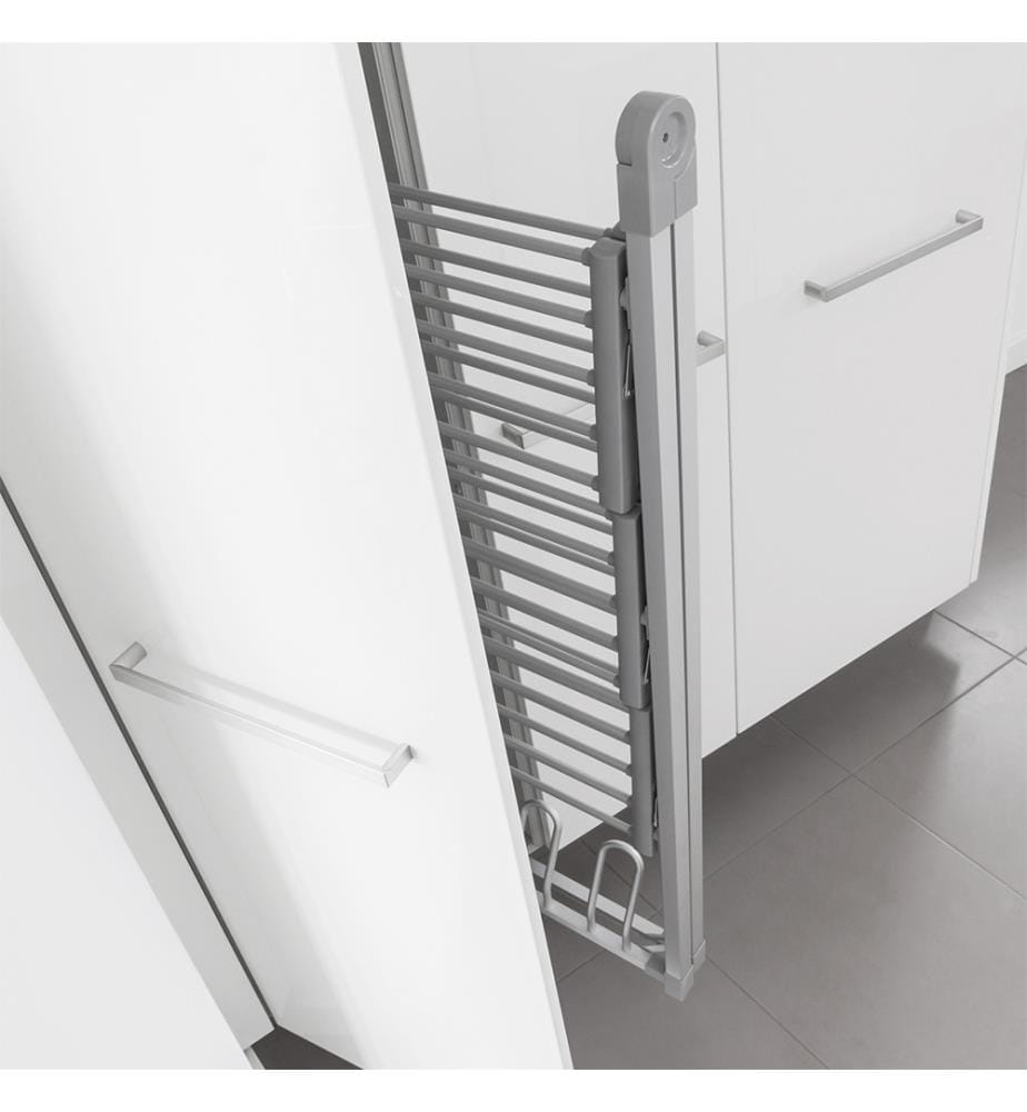 Stendibiancheria elettrico pieghevole Compak 300 W - 30 aste - Grigio