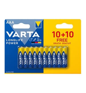Longlife Power AAA-Alkalibatterien 1,5 V – 20 Stück